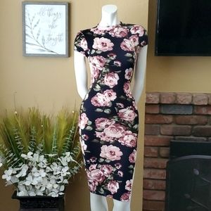 Joe & Elle Black Floral Dress